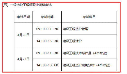 山東省2022年度一級造價師補考時間及網上確認公告