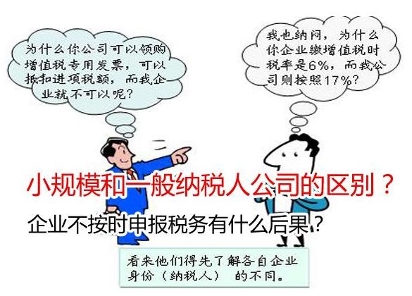 小規模納稅人和一般納稅人的區別