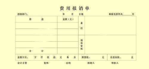 費用報銷單 你真的會填寫嗎