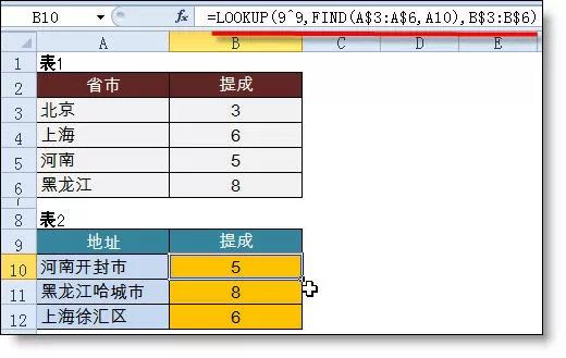 excel中查找函數匯總